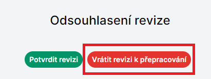 Vrácení revize k přepracování